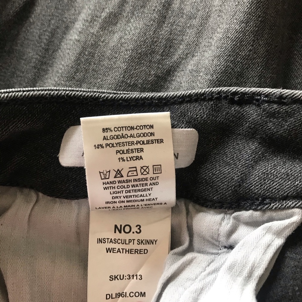 DL1961 Gray Distressed Jeans JAXDL Size 27 - Picture 7 of 7